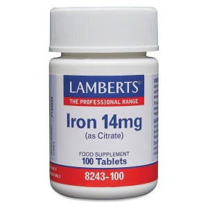 Lamberts Iron 14mg Συμπλήρωμα Σιδήρου, 100tabs