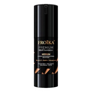 Froika Premium Silk Medium Foundation SPF30 με Βιταμίνη C, Εκτοΐνη & Υαλουρονικό, 30ml