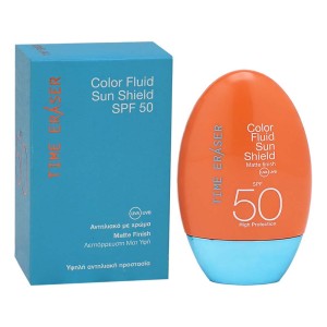 Medisei Time Eraser Color Fluid Sun Shield Αντηλιακό Γαλάκτωμα Προσώπου με Χρώμα SPF50, 50ml