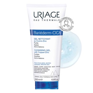 Uriage Bariederm Cica Cleansing Gel Πλούσιο Τζελ Καθαρισμού, 200ml