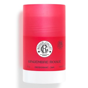 Roger & Gallet Solid Deodorant Gingembre Rouge Αποσμητικό Stick Ροζ Βατόμουρο - Τζίντζερ - Μοσχολίβανο, 50g