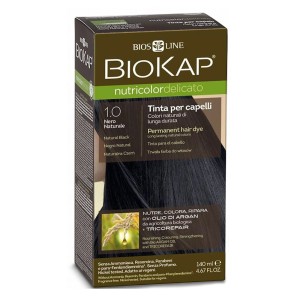 Biokap Nutricolor Delicato Βαφή Μαλλιών No 1.0 Μαύρο Natural Black, 140ml