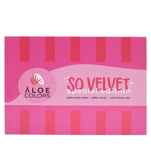 Aloe Colors Promo So Velvet Special Edition με Body Butter Glitter, 200ml & Body Scrub, 200ml & Hair & Body Mist, 150ml, 1set