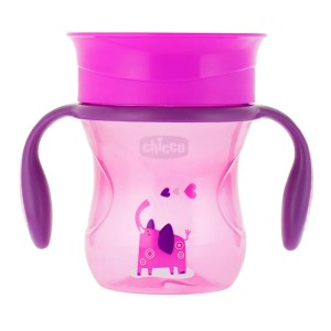 Chicco Κύπελο Perfect 360◦ Ροζ για 12+ Μηνών, 200ml