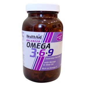 Health Aid Ω3 - 6 - 9  (1155mg) Λιπαρά Οξέα Ω3,6,9 Μέταλλα & Ιχνοστοιχεία, 90 κάψουλες