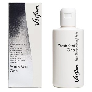 Version Wash Gel AHA Ειδικό Τζελ για τον Καθημερινό Καθαρισμό Προσώπου & Σώματος για Όλες τις Επιδερμίδες, 200ml 
