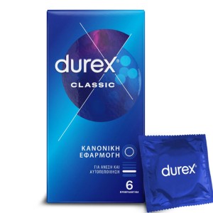 Durex Classic Προφυλακτικά με Ήπια Λίπανση, 6τμχ