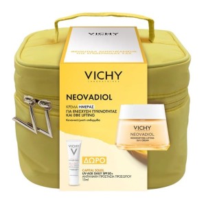 Vichy Neovadiol Πακέτο με Neovadiol Redensifying Lifting Day Cream Κρέμα Ημέρας, 50ml & Δώρο Capital Soleil UV-Age Daily SPF 50+ Αντηλιακή Προστασία Προσώπου, 15ml & Νεσεσέρ, 1σετ