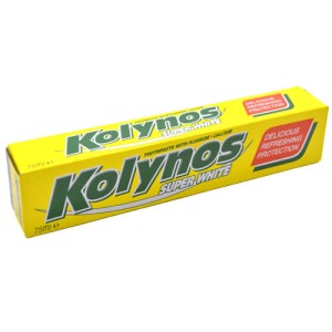 KOLYNOS 75ml - (SUPER WHITE / ΚΙΤΡΙΝΗ) (ΟΔΟΝΤΟΚΡΕΜΑ)