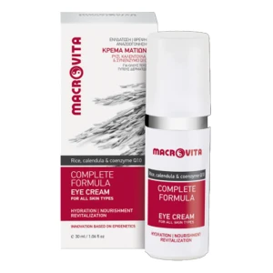 Macrovita Complete Formula Q10 Κρέμα Ματιών με Ρύζι Καλέντουλα & Συνένζυμο, 30ml