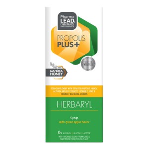 Pharmalead Propolis Plus Herbaryl Σιρόπι με Τιτλοδοτημένο Εκχύλισμα Πρόπολης & Μέλι Μανούκα & Προβιοτικά, 200ml