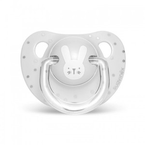 Suavinex Ανατομική πιπίλα σιλικόνης Hygge Rabbit Grey 18m+, 1τμχ