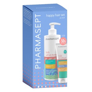 Pharmasept Kids Promo Pack Soft Hair Shampoo Απαλό Παιδικό Σαμπουάν 400ml & -50% Hair Styling Gel Μαλλιών για Φυσικό Styling 100ml
