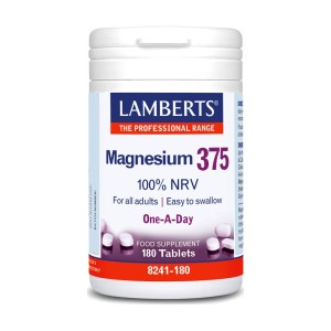 Lamberts Magnesium 375 100% NRV Μαγνήσιο, 180 Ταμπλέτες