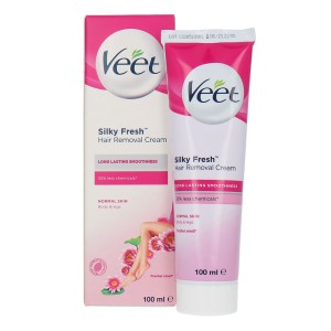 Veet Silky Fresh Κρέμα Αποτρίχωσης Σώματος για Κανονικές Επιδερμίδες, 100ml