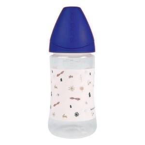 Suavinex Μπιμπερό πλαστικό των 270ml με ανατομική Θηλή Καουτσούκ ΜΑ 3800226 S1 Μ Ρόζ Απαλό