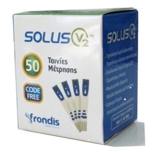 Eifron Solus V2 Ταινίες Μέτρησης Σακχάρου, 50 strips