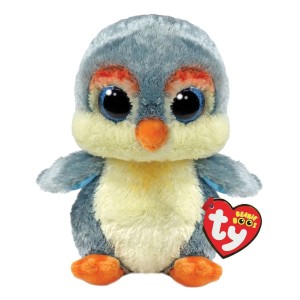 TY Beanie Boos Fisher Χνουδωτός Πιγκουίνος Γκρι 15εκ, 1τμχ