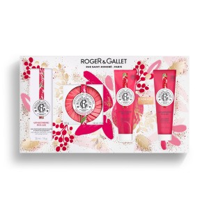 Roger & Gallet Promo X-mas Set Gingembre Rouge με Eau Parfumee Άρωμα, 30ml & Αρωματικό Σαπούνι, 100g & Shower Gel, 50ml & Body Lotion, 50ml