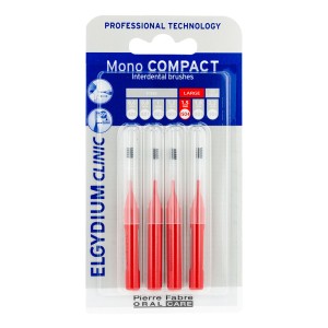 Elgydium Mono Compact Red (0.7) Μεσοδόντια Βουρτσάκια, 4τμχ