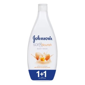 Johnsons Promo Soft & Nourish Αφρόλουτρο Αμύγδαλο & Γιασεμί, 1500ml 