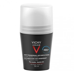 Vichy Ηomme Deodorant Anti-Transpirant 48h Roll On, 50ml 