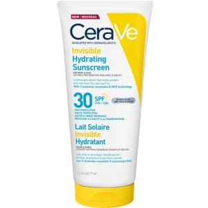 CeraVe Invisible Hydrating Αδιάβροχη Αντηλιακή Λοσιόν Προσώπου & Σώματος SPF30 177ml