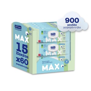 Septona Dermasoft Max Baby Wipes Μεγάλα Μωρομάντηλα, 900τμχ