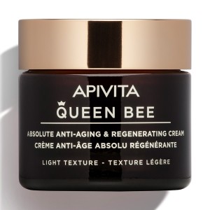 Apivita Queen Bee Absolute Anti Aging & Regenerating Light Texture Cream Κρέμα Απόλυτης Αντιγήρανσης & Αναγέννησης Ελαφριά Υφή, 50ml 