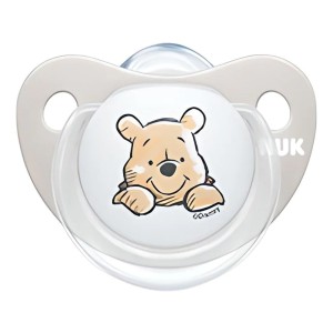 Nuk Ορθοδοντική Πιπίλα Disney Winnie the Pooh Σιλικόνη 0-6m Ροζ Garry, 1τμχ
