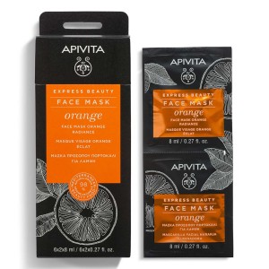 Apivita Express Μάσκα για Λάμψη με Πορτοκάλι, 16ml
