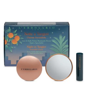 LErbolario Notte A Tangeri Irresistible Charm Kit με Αστραφτερή Πούδρα Λάμψης & Καθρεφτάκι & Kajal για τα Μάτια, 1σετ