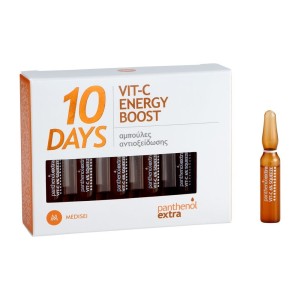 Medisei Panthenol Extra 10 Days  Vit-C Energy Boost Αμπούλες Αντιοξείδωσης, 20ml	