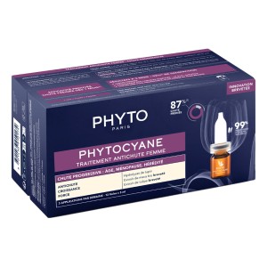 Phyto Phytocyane Progressive Hair Loss Treatment for Women Αγωγή για την Προοδευτική Γυναικεία Τριχόπτωση, 12αμπούλες