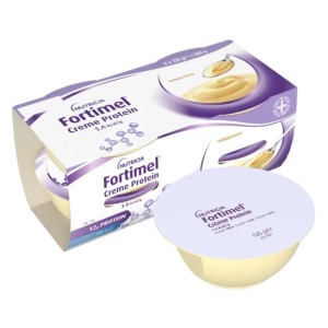 Nutricia Creme Protein 1.6kcal/g Ειδικό Συμπλήρωμα Διατροφής με Γεύση Μπανάνα, 4x125gr