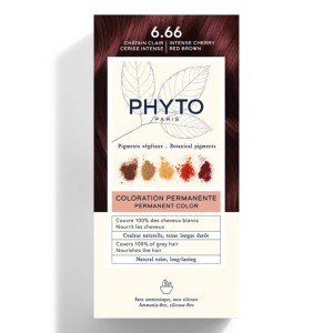 Phyto Phytocolor Μόνιμη Βαφή Μαλλιών No6.66 Βαθύ Κερασί Ανοικτό Καστανό, 1τμχ