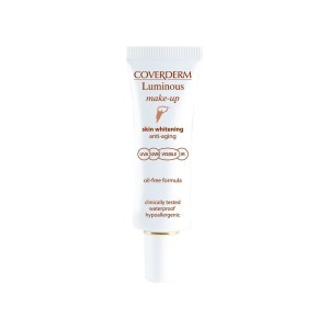Coverderm Luminous Make Up Anti Aging SPF50+ Λευκαντικό Make Up Απόχρωση Νο. 1, 30ml
