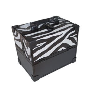Ro-Ro Accessories Επαγγελματικό Βαλιτσάκι Καλλυντικών Άσπρο/Μαύρο, 1τμχ	