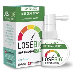 Amhes Pharma Losebig Diet Oral Spray Stop Snacking με Γεύση Μέντα, 30ml