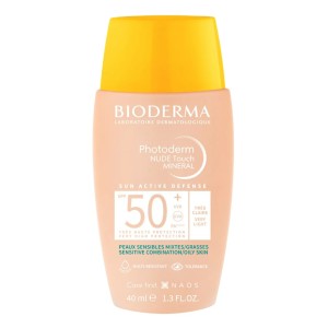 Bioderma Photoderm Nude Touch Cream Αντηλιακό Προσώπου για Μικτή/Λιπαρή Επιδερμίδα SPF 50+ Very Light, 40ml