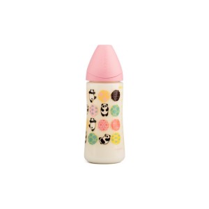 Suavinex Μπιμπερό Πλαστικό Pink Panda 6m+ 360ml