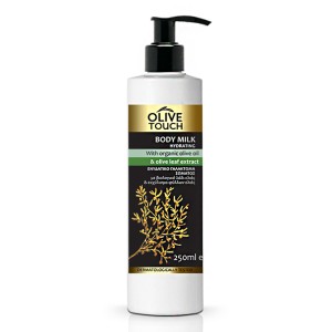 Olive Touch Γαλάκτωμα Σώματος με Βιολογικό Λάδι Ελιάς και Εκχυλίσματα Φύλλων Ελιάς, 250ml