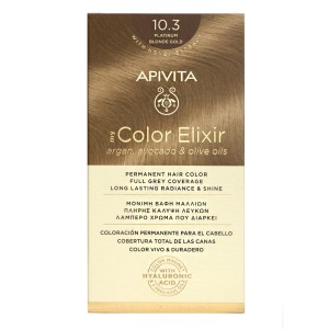 Apivita My Color Elixir Μόνιμη Βαφ΄ή Μαλλιών 10.3 Κατάξανθο Χρυσό, 125ml
