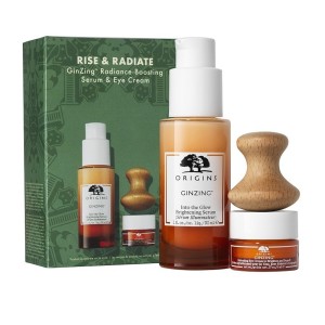 Origins Promo Rise & Radiate, Ginzing Into The Glow Brightening Serum, 30ml & Eye Cream, 5ml