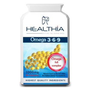 Healthia Omega 3 6 9 Συμπλήρωμα Διατροφής με Ωφέλιμα Λιπαρά Οξέα 1000mg, 90 caps