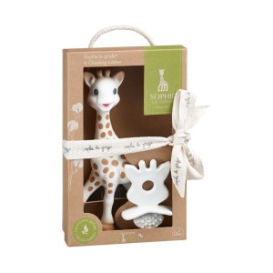 Sophie la Girafe so pure Σόφι η καμηλοπάρδαλη, 1 τεμάχιο & Φυσικός Δακτύλιος Οδοντοφυϊας, 1 τεμάχιο