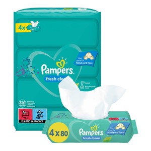 PAMPERS ΜΩΡΟΜΑΝΤΗΛΑ 4x80τεμ. - (FRESH CLEAN)