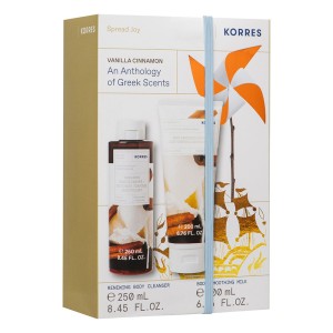 Korres Promo Βανίλια Κανέλα Αφρόλουτρο 250ml + Ενυδατικό Γαλάκτωμα Σώματος 200ml, 1σετ