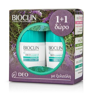 Bioclin Promo Deo Control Alcohol Free Roll-on Αποσμητικό 50ml 1+1