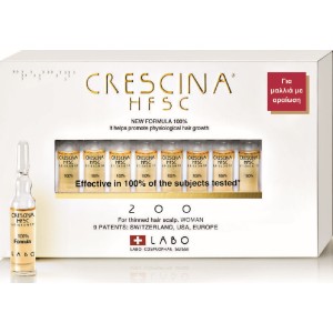 Labo Caducrex Transdermic HFSC Woman 200, Αγωγή Για Γυναίκες με Αρχική Τριχόπτωση, 20 Αμπούλες x 3,5ml 